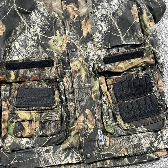Browning Jacket Mens L Green Mossy Oak Camo Lined Pre Vent Hunting XPO X Change - Picture 13 of 15